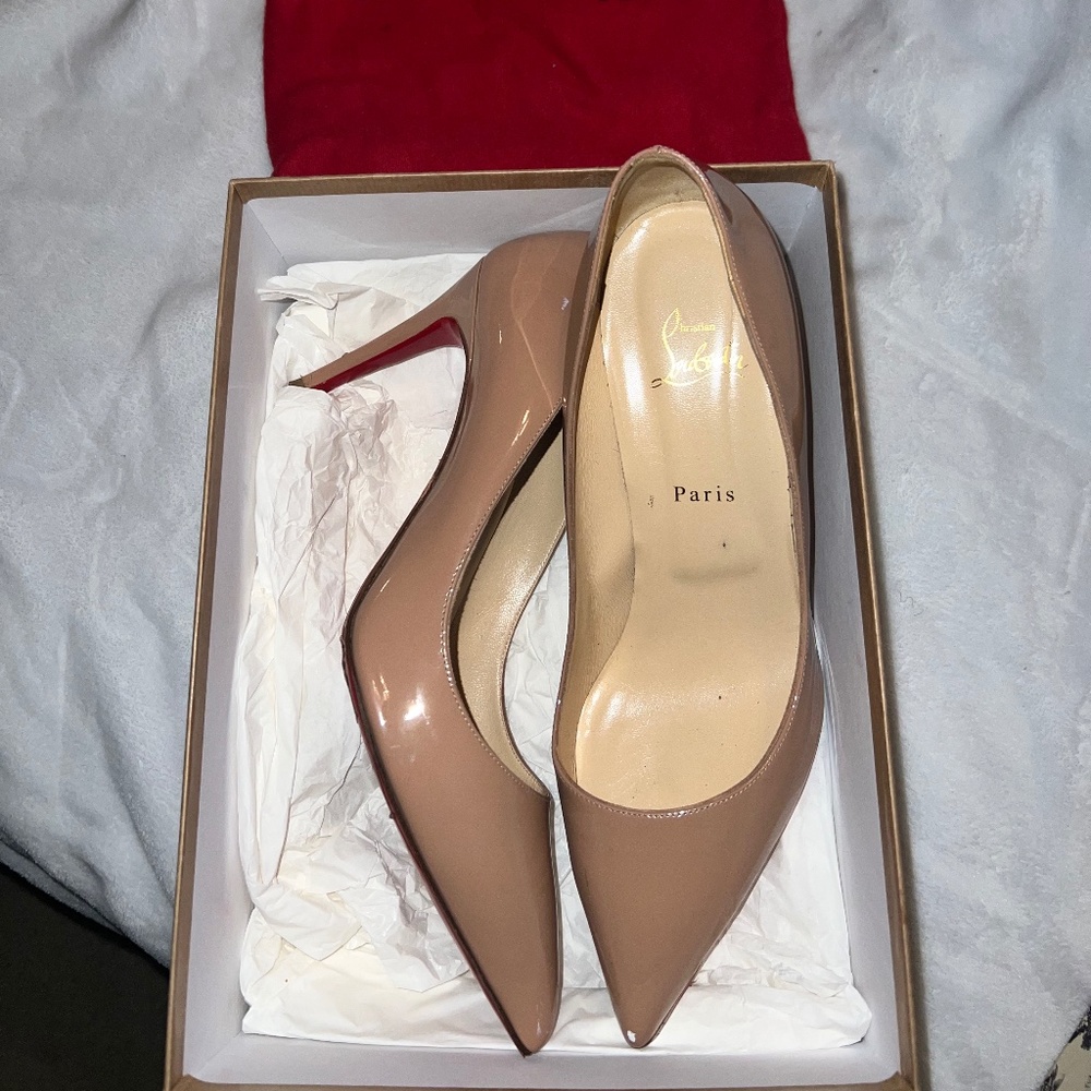 COPY - Size 10-11/43 Christian Louboutin Nude Pigalle 85 Pumps